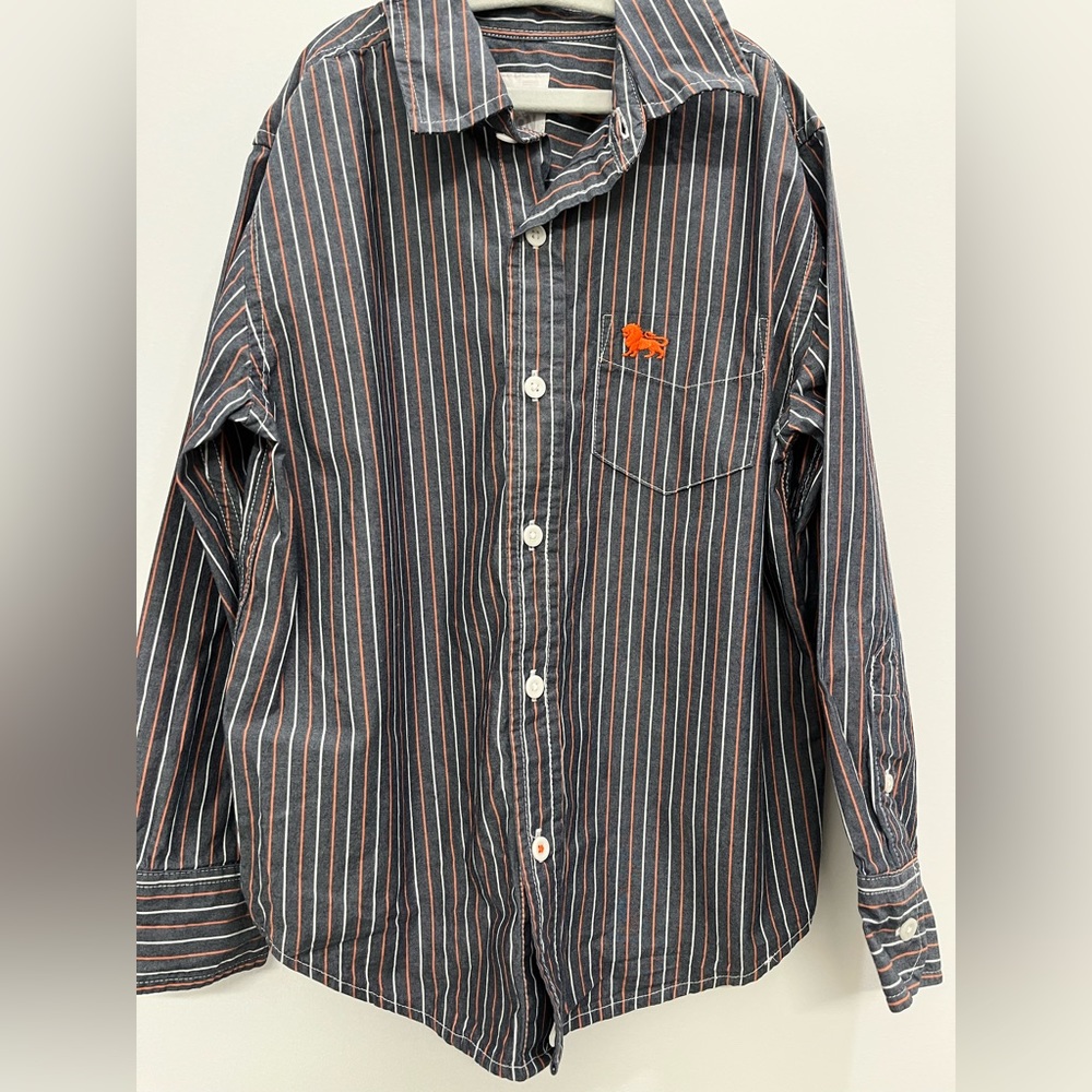 Boys size S button down long sleeve shirt